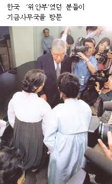 한국  '위안부'였던 분들이 기금사무국을 방문